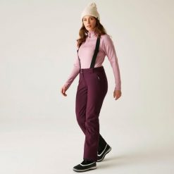Damskie wodoodporne izolowane spodnie narciarskie Shrink. Fioletowe spodnie narciarskie Dare 2b, bez wzorów, narciarskie. W wyprzedaży za 239.99 zł.