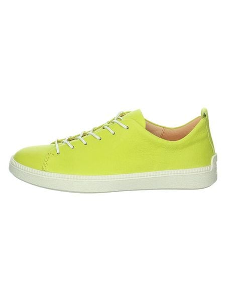 Think! Skórzane sneakersy "Turna" w kolorze limonkowym rozmiar: 41. Zielone trampki Think!, bez wzorów, bez zapięcia. Za 279.95 zł.
