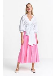 Rich & Royal Spódnica w kolorze różowym rozmiar: 34. Czerwone spódnice Rich & Royal, na co dzień, bez wzorów, midi, proste. Za 199.49 zł.