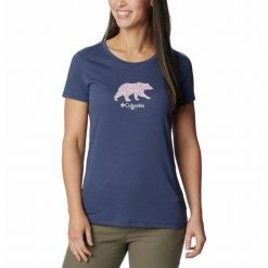Koszulka Damska Columbia Daisy Days SS Graphic T-Shirt. Niebieskie t-shirty Columbia, s, bez wzorów, bez kołnierzyka, bez ramiączek. Za 100.99 zł.