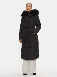 Rinascimento Płaszcz zimowy CFC0118607003 Czarny Regular Fit. Czarne płaszcze Rinascimento, na zimę, l, bez wzorów, z syntetyku, bez kaptura. Za 849.99 zł.