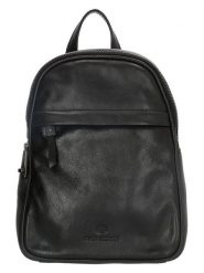 Beagles Skórzany plecak "Porto" w kolorze czarnym - 20 x 27 x 12 cm rozmiar: onesize. Czarne plecaki Beagles, bez wzorów, z materiału. Za 239.95 zł.