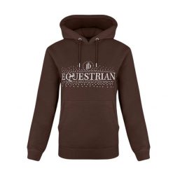 Bluza z motywem jeździeckim JD ATTACK Cindy. Brązowe bluzy JD ATTACK, l, z aplikacjami, z bawełny, bez kaptura. Za 229.00 zł.