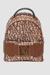 ARMANI EXCHANGE Mały brązowy plecak. Brązowe plecaki Armani Exchange, bez wzorów. W wyprzedaży za 539.99 zł.