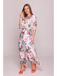 Stylove Sukienka w kolorze jasnoróżowym rozmiar: S. Różowe sukienki Stylove, s, bez wzorów, z wiskozy, bez kołnierzyka, bez ramiączek, maxi. Za 328.45 zł.
