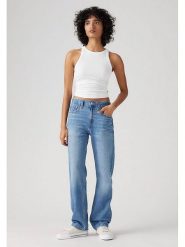 Levi's Dżinsy - Comfort fit - w kolorze niebieskim rozmiar: W25. Niebieskie jeansy Levi's®, s, z aplikacjami, z podwyższonym stanem. Za 242.13 zł.