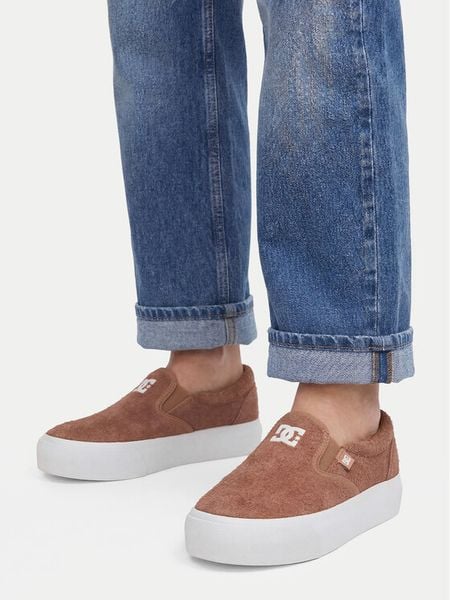 DC Shoes Tenisówki CEO-LEA-ZL-0011 Brązowy. Brązowe trampki DC Shoes, bez wzorów, ze skóry, bez zapięcia. Za 199.99 zł.