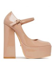 DeeZee Sandały LWLB0328-1 Beżowy. Brązowe sandały DeeZee, bez wzorów, z materiału, bez obcasa, na obcasie, bez zapięcia. Za 159.99 zł.