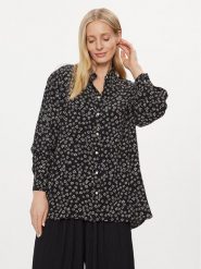 Tommy Jeans Koszula Ditsy DW0DW17346 Czarny Oversize. Czarne koszule Tommy Jeans, s, bez wzorów, z jeansu, bez kołnierzyka, bez ramiączek. Za 309.99 zł.