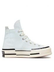 Converse Trampki Chuck 70 Plus A03537C Błękitny. Niebieskie trampki Converse, bez wzorów, z materiału, bez zapięcia. Za 299.99 zł.