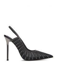 Eva Minge Szpilki EO-AVA-E373-70H-C183Y1 Czarny. Czarne szpilki Eva Minge, bez wzorów, z materiału, bez obcasa, na szpilce, bez zapięcia. Za 239.99 zł.