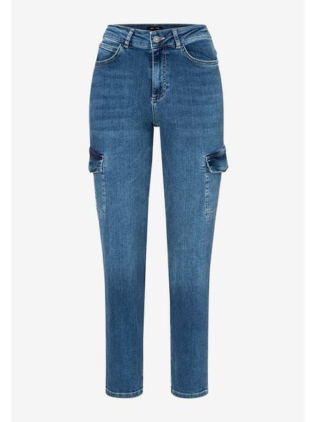 More & More Dżinsy - Slim fit - w kolorze niebieskim rozmiar: 36. Niebieskie jeansy More & More, bez wzorów. Za 126.75 zł.