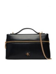 Calvin Klein Torebka Ck Beauty Case On Chain LV04F1134G Czarny. Czarne torebki klasyczne Calvin Klein, bez wzorów, ze skóry, bez dodatków. Za 369.99 zł.