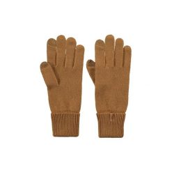 Rękawice damskie Barts Soft Touch. Brązowe rękawiczki Barts, bez wzorów, eleganckie. Za 144.00 zł.