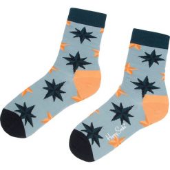 Skarpety Wysokie Unisex HAPPY SOCKS - NST01-6000 Niebieski. Niebieskie skarpety Happy Socks, bez wzorów, z bawełny. Za 34.90 zł.