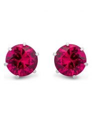 Diamant Exquis Złote kolczyki-wkrętki z rubinami rozmiar: onesize. Różowe kolczyki Diamant Exquis, z rubinem, złote. Za 587.99 zł.