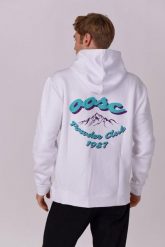 Bluza z kapturem Powder Club. Białe bluzy sportowe OOSC, l, bez wzorów, z bawełny, z kapturem. Za 294.99 zł.