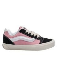 Vans Skórzane sneakersy "Knu Skool" w kolorze jasnoróżowo-czarno-białym rozmiar: 38,5. Białe trampki Vans, bez wzorów, bez zapięcia. Za 239.99 zł.