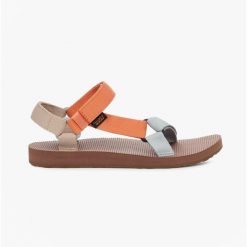 Sandały damskie Teva Original Universal. Brązowe sandały Teva, bez wzorów, sportowe, bez obcasa, bez zapięcia. Za 299.00 zł.