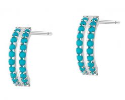 Kolczyki srebrne z cyrkoniami. Szare kolczyki Apart, z cyrkonią, srebrne. Za 144.00 zł.