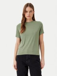 JDY T-Shirt Como 15328940 Zielony Regular Fit. Zielone t-shirty JDY, xs, bez wzorów, z wiskozy, bez kołnierzyka, bez ramiączek. Za 49.99 zł.