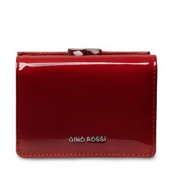 Mały Portfel Damski Gino Rossi. Czerwone portfele Gino Rossi, bez wzorów. Za 169.99 zł.