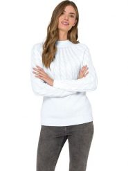 Heine Sweter w kolorze białym rozmiar: 34. Białe swetry Heine, bez wzorów, bez ramiączek. Za 56.99 zł.