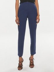 Pinko Spodnie materiałowe Bello 100155 A1L4 Granatowy Slim Fit. Niebieskie spodnie materiałowe Pinko, l, bez wzorów, z materiału. Za 619.99 zł.