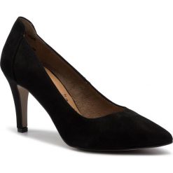 Szpilki TAMARIS - 1-22445-23 Black Suede 004. Czarne szpilki Tamaris, bez wzorów, z materiału, bez obcasa, na obcasie, bez zapięcia. Za 229.00 zł.