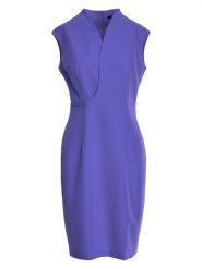 Stylove Sukienka w kolorze fioletowym rozmiar: XL. Różowe sukienki Stylove, na co dzień, xl, bez wzorów, bez kołnierzyka, bez ramiączek, midi, proste. Za 139.99 zł.