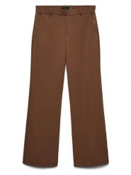 Vero Moda Spodnie w kolorze jasnobrązowym rozmiar: XS/L30. Brązowe spodnie materiałowe Vero Moda, na co dzień, l, bez wzorów, z materiału, z podwyższonym stanem. Za 139.95 zł.
