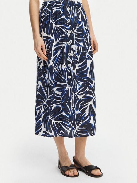 ONLY Spódnica midi Nova 15222223 Granatowy Regular Fit. Niebieskie spódnice Only, l, bez wzorów, z wiskozy, midi. Za 100.99 zł.