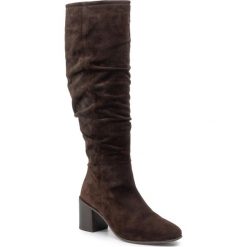 Kozaki MARC O'POLO - 807 14798001 300 Dark Brown 790. Brązowe kozaki Marc O'Polo, z materiału, bez obcasa, bez zapięcia. W wyprzedaży za 689.00 zł.