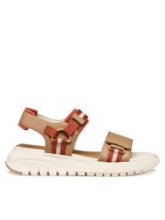 Geox Sandały D Flextride S D65BSC 05415 C5A6B Brązowy. Brązowe sandały Geox, bez wzorów, ze skóry, bez obcasa, na płaskiej podeszwie, bez zapięcia. Za 419.99 zł.