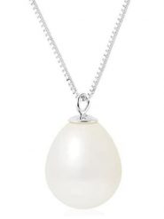 Pearl Addict Srebrny naszyjnik z zawieszką - dł. 42 cm rozmiar: onesize. Szare naszyjniki Pearl Addict, z perłą, srebrne. Za 208.99 zł.