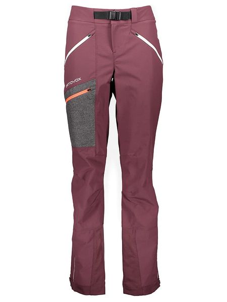 ORTOVOX Softshellowe spodnie narciarskie "Cevedale" w kolorze bordowym rozmiar: M. Czerwone spodnie dresowe ORTOVOX, m, bez wzorów, z materiału. Za 765.09 zł.
