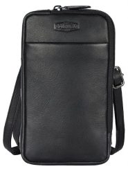 SPARWELL Skórzana torebka "Oda" w kolorze czarnym na telefon - 11 x 19 x 2 cm rozmiar: onesize. Czarne torby na ramię SPARWELL, bez wzorów, z materiału, przez ramię, bez dodatków. Za 100.99 zł.