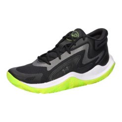 Buty do koszykówki Under Armour Jet '25 black/metallic black. Czarne trekkingi Under Armour, z materiału, przed kolano, do koszykówki. Za 391.20 zł.
