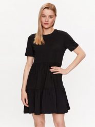 ONLY Sukienka codzienna 15286934 Czarny Regular Fit. Czarne sukienki Only, na co dzień, xs, bez wzorów, z bawełny, bez kołnierzyka, bez ramiączek, proste. Za 109.99 zł.