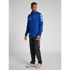 Bluza sportowa dla dorosłych Hummel Core Poly Jacket. Niebieskie bluzy Hummel, xl, bez wzorów, bez kaptura. Za 89.00 zł.