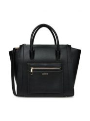 Gino Rossi Torebka WEN-18 SS Czarny. Czarne shopper Gino Rossi, bez wzorów, z materiału, bez dodatków. Za 299.99 zł.