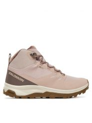 Salomon Trekkingi Outsnap Waterproof L47854100 Różowy. Czerwone obuwie sportowe Salomon, z materiału, bez zapięcia, trekkingowe. Za 659.99 zł.