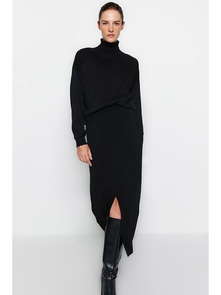 Trendyol 2-częściowy zestaw w kolorze czarnym rozmiar: S. Czarne golfy Trendyol, s, bez wzorów, bez ramiączek. Za 109.26 zł.