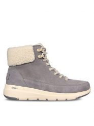 Skechers Trzewiki Glacial Ultra Woodlands 16677/GRY Szary. Szare botki Skechers, bez wzorów, z materiału, bez obcasa, na płaskiej podeszwie, bez zapięcia. Za 319.99 zł.