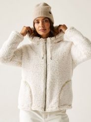 Regatta Kurtka polarowa "Orielle" w kolorze kremowym rozmiar: 46. Brązowe kurtki sportowe Regatta, bez wzorów, z polaru, bez kaptura, outdoorowe. Za 127.65 zł.