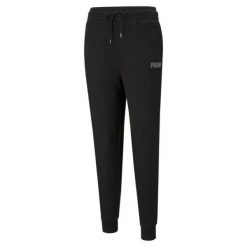Spodnie damskie Puma Modern Basics High czarne. Czarne spodnie sportowe Puma, l, bez wzorów. Za 321.00 zł.
