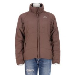 Second life - Brązowy płaszcz puchowy dla kobiet - Stan bardzo dobry. Brązowe płaszcze Kappa, bez wzorów, z puchu, bez kaptura. Za 170.36 zł.