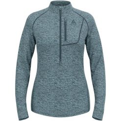 Bluza techniczna damska ODLO Tencia Mid Layer 1/2 zip. Niebieskie bluzy Odlo, s, bez wzorów, z elastanu, bez kaptura. Za 305.99 zł.