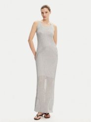 PINKO Sukienka dzianinowa Nelson 105146 A2LO Szary Regular Fit. Szare sukienki Pinko, l, bez wzorów, z dzianiny, bez kołnierzyka, bez ramiączek. Za 1,069.00 zł.