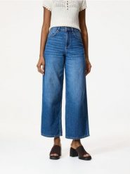 Jeansy wide leg comfort - niebieski. Niebieskie jeansy Reserved, bez wzorów. Za 129.99 zł.